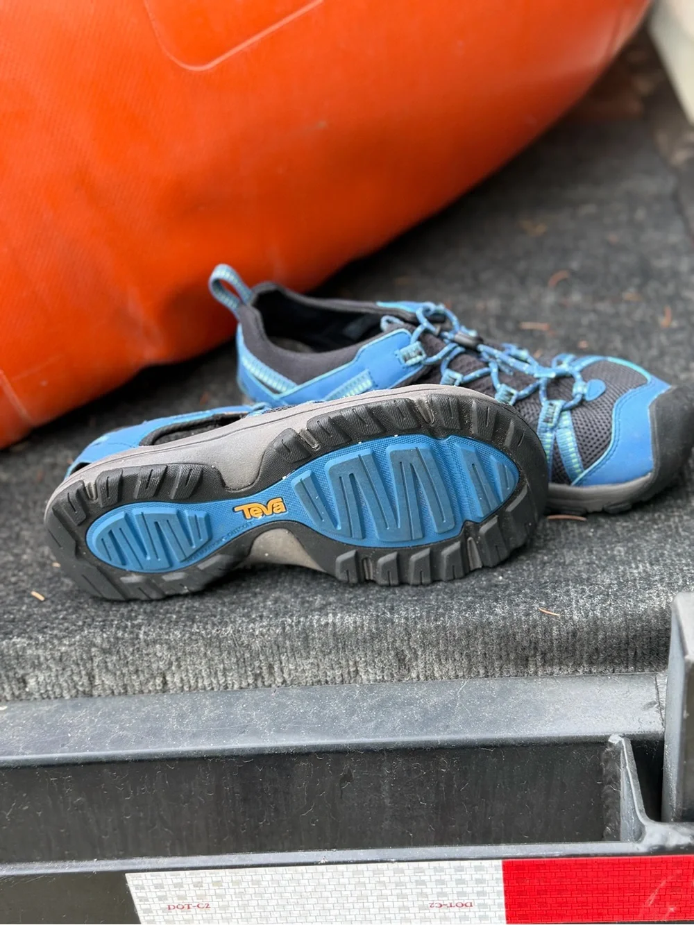 Teva Boy’s Black and Blue Outdoor Sandal